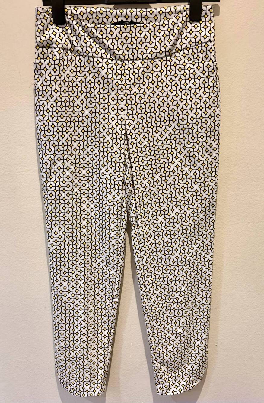 NEW UP! women's petal slit ankle pants in peacock
